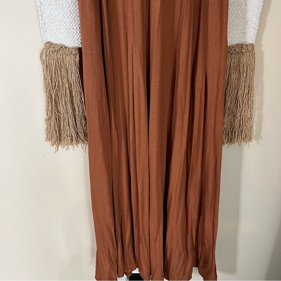 Soft surroundings Santiago brown maxi dress Pima cotton size small p - Picture 6 of 9